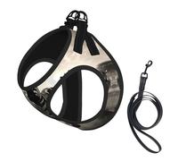 Zebra2 - Arnés para perro pequeño con correa, sin escape, arneses para cachorros para entrenamiento y caminata