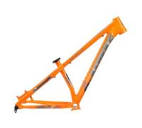 ZECHAO Bicicleta de Montaña con Cuadro Boost 12 X 148 MM, Aleación de Aluminio, 26/27,5 Pulgadas Suspensión Integrada Y Abrazadera for El Tubo del Sillín(Orange)