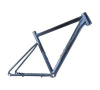 ZECHAO Cuadro De Bicicleta De Carretera 700C, Eje Pasante De 46 Cm 12 * 142 Mm BSA BB68 Mm Cuadro Bicicleta XC De Aleación Aluminio Cuadro Bicicleta con Freno Disco(Blue)