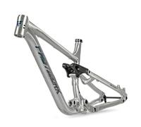 ZECHAO Cuadro de Bicicleta de montaña con suspensión Completa de 27,5"/29", Eje pasante de 12x148 mm y 150 mm de Recorrido for Descenso Am DH con Freno de Disco.(Silver,M-17in)