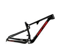 ZECHAO Cuadro de Bicicleta de montaña de Fibra de Carbono de 27,5/29 Pulgadas, Recorrido de 120 mm, suspensión, Freno de Disco, Eje pasante XC/Am/DH de 12 x 148 mm.(Black,15")