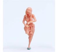 ZEDACAKAI 1/35 Figura Casual Belleza Modelo Resina Hombre Joven Hermosa Chica Miniatura Garaje Kit Necesita ser Coloreado por Yourself No2