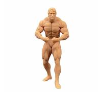 ZEDACAKAI 1/72 Figura de culturismo de hombre fuerte, escena en miniatura GK Need To Be Colored By Yourself No1