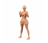 ZEDACAKAI Figura 1/35 de anime de boxeo con un modelo de belleza qipao escena en miniatura GK necesita ser coloreada por ti mismo No3