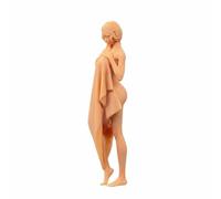 ZEDACAKAI Figura 1/72 Cute Girl in Bathrobe Model Miniature Scene GK Need to Be Colored by YourselfNo3
