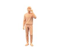 ZEDACAKAI Figura coleccionable de cine y televisión de 1/43, figura de arte coleccionable de ciudad de moda, estatua de exhibición en miniatura, escena de modelo de anime, necesita ser coloreada por