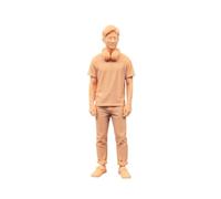 ZEDACAKAI Figura coleccionable de cine y televisión de 1/64, figura de arte coleccionable de ciudad de moda, estatua de exhibición en miniatura, escena de modelo de anime, necesita ser coloreada por