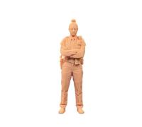 ZEDACAKAI Figura coleccionable de personajes de ciudad de arte con sombrero, modelo de escena en miniatura, GK, necesita ser coloreado por ti mismo No7