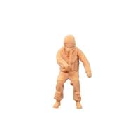 ZEDACAKAI Figura coleccionable de personajes de la Fuerza Aérea de 1/43 que llevan la escena en miniatura que necesitan ser coloreados por ti mismo No2