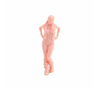ZEDACAKAI Figura de 1/35 feliz chica abierta sexy para hombres y mujeres modelo escena en miniatura GK necesita ser coloreado por ti mismo No2