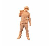 ZEDACAKAI Figura de soldados de la Segunda Guerra Mundial de 1/24 Stormtrooper guerrero modelo escena en miniatura GK necesita ser coloreado por ti mismo No5