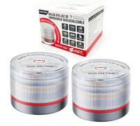 ZEDAOTC Baliza V16 Homologada DGT Geolocalización IDIADA No. PC25110150, Incluye Batería,V16 Conectada DGT 3.0 con SIM y Datos hasta 2038, IP54 Resistente Agua y Polvo (V16 Light with SIM & DGT-2PCS)