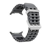 ZEDEVB Nueva correa de silicona marina para reloj Samsung ultra 47mm pulsera sin huecos banda deportiva de dos tonos para Galaxy 7 correas de reloj ultra(Gray Black-S)