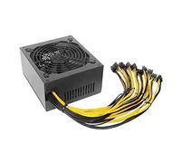 ZEDEVB PC Mining Bitcoin Fuente de alimentación 2000W ATX 12V 2.31 Silent Bitcoin Miner Mining Fuente de alimentación 75/B85/847/X79/ Soporte de tarjeta gráfica