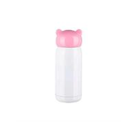 Zediart Termo sublimable infantil | Botella de agua para niños de acero inoxidable | Termo para papilla caliente o fría 300 ml (Rosa)