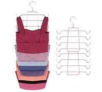 ZEDODIER Percha para Camisetas sin Mangas, Paquete de 2 Perchas para brasieres Que ahorran Espacio, Soporte Antideslizante para Colgar brasieres, organizadores de Armario y Almacenamiento para