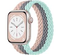 Zedoli Correa trenzada Solo Loop compatible con Apple Watch de 1.772 pulgadas, 1.732 pulgadas, 1.654 pulgadas, 1.932 pulgadas, para hombre, ajustable, elástica, de nailon, correas deportivas para