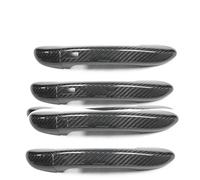 ZEEBQHKLW Accesorios Coche para VW CC 2008-2016 Cubierta De Manija De Puerta De Fibra De Carbono Real para Automóvil, Pegatina para Marco Moldura Exterior Piezas modificación(4 Puertas-2 SENSORES)