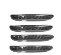 ZEEBQHKLW Accesorios Coche para VW CC 2008-2016 Cubierta De Manija De Puerta De Fibra De Carbono Real para Automóvil, Pegatina para Marco Moldura Exterior Piezas modificación(4 Puertas-4 SENSORES)