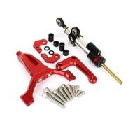 ZEEBQHKLW Estabilizador del Manillar para Y&amaha MT09 SP 2024 2025 CNC Kit De Soporte De Montaje del Amortiguador De Dirección Ajustable para Estabilizador De Motocicleta(Red 1 Set B)