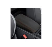 ZEEBQHKLW Para A-udi Q3 2019 2020 2021 Cubierta De La Caja Del Reposabrazos De La Consola Central Del Automóvil Almohadilla De Protección De Cuero Accesorios(Black red)