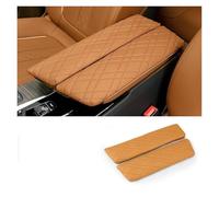 ZEEBQHKLW Para B&MW Serie 5 G30 G32 6GT 2018-2023 Funda de cuero para reposabrazos de coche almohadilla protectora para reposabrazos de consola central Accesorios(Cognac)