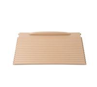 ZEEBQHKLW Para P&orsche Para Cayenne 2003-2010 Cubierta De La Persiana Enrollable Del Portavasos De La Consola Delantera Del Automóvil Accesorios(Beige)