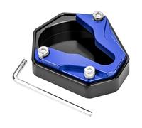 ZEEBQHKLW Para Zontes 350D 350m 368D 368m para ZONTES 350d Placa Ampliación para Caballete Lateral Motocicleta Almohadilla Soporte Extensión para Pata Cabra Accesorios(Blue A)