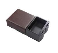 ZEEBQHKLW Reposabrazos consola central para automóvil Cojín elevado con portavasos telescópico Caja pañuelos Caja almacenamiento para reposabrazos automóvil Accesorios(Brown)