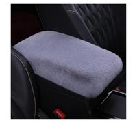 ZEEBQHKLW Reposabrazos de coche de felpa cojín para consola central funda para brazo almohadillas para guardar y ordenar decoración interior del automóvil Accesorios(Gray)