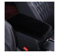 ZEEBQHKLW Reposabrazos de coche de felpa cojín para consola central funda para brazo almohadillas para guardar y ordenar decoración interior del automóvil Accesorios(Negro)