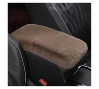 ZEEBQHKLW Reposabrazos de coche de felpa cojín para consola central funda para brazo almohadillas para guardar y ordenar decoración interior del automóvil Accesorios(Bean paste)