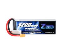 Zeee 3S LiPo 5200mAh 11.1V 80C RC Batería con Conector XT60