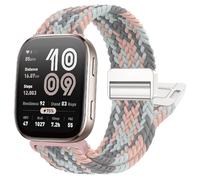 Zeeflufun Correa trenzada compatible con Amazfit-Bip 6/5, 22 mm, banda magnética mejorada para Amazfit Active Max Helio GTR 4/3 Pro/3/2e/2/GTR 47 mm Stratos 3/2/2s Pace hombres mujeres transpirable