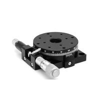 ZEEGII Eje Etapa Lineal giratoria Mesa Deslizante giratoria con Eje R Ajuste Manual Etapa de Desplazamiento Ajuste Fino Placa de indexación de ángulo RS60/40/90/125(40-L)