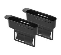 ZEEGII Organizador Gap Asiento Coche para Nissan Primera 1995-2008, Organizador De Asiento De Coche, Bolsa De Almacenamiento para Huecos De Asiento De Coche,Black-x 2