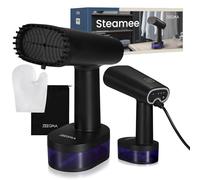 ZEEGMA STEAMEE Plancha Ropa Vertical 2 en 1, Plancha Vertical Vapor de 1640 W, 370 ml Salida de Vapor 25 g/min Calentamiento 30 segundos Planchado Horizontal y Vertical Segura para Textiles