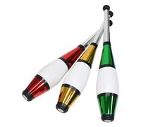 Zeekio Pegasus Juggling Club Set - Premium Quality - Beginner to Pro - Set of 3 (Red/Gold/Green)