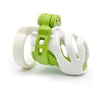 ZeeKoug Accesorio Blanco Verde Corto De La Jaula De ProteccióN De La Aptitud FíSica, CóModo Y úNico, FáCil De Usar, Conveniente De Llevar, Un Regalo De Pareja.