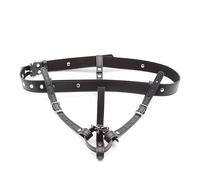 ZeeKoug Accesorio De Jaula Protectora De Entrenamiento De Fitness De Cuero Negro, CóModo Y úNico, FáCil De Usar, PortáTil, Regalo De Pareja.