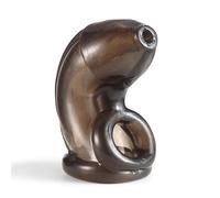 ZeeKoug Accesorio De Jaula Protectora De Entrenamiento De Silicona Negra, CóModo Y úNico, FáCil De Usar, PortáTil, Regalo De Pareja.