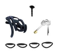 ZeeKoug Accesorio De ProteccióN De Jaula Deportiva De Tubo De Silicona Negro En Miniatura, PortáTil, 4 Accesorios De TamañO Intercambiable, 1 Llave.