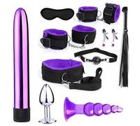 ZeeKoug Conjunto De 7 Piezas De Accesorios Deportivos Cosplay Ajustables PúRpura, Ajuste Delgado Y DináMico, Dando DiversióN Infinita A La Vida.