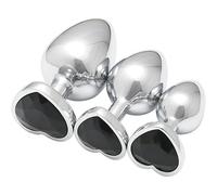 ZeeKoug Entrenamiento De Fitness Novedad CorazóN En Forma De Agua Accesorios De Metal De Base De Diamante, Herramientas Deportivas De Interior, Ocio De Vacaciones, Regalo De Pareja (Negro)