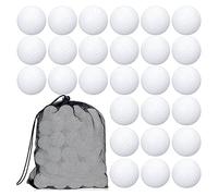 ZEELYDE 100 pelotas de golf huecas para práctica de golf, bolas de golf huecas de plástico con bolsas de malla con cordón para