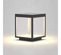 ZEELYDE Lámpara Solar de para Exteriores,Moderno Minimalista al Aire Libre Impermeable Columna Faro Puerta de Acero Inoxidable Valla Poste de la Puerta Luces Villa Comunidad Patio Post Cap Luces LED