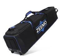 ZEEMO Golf Travel Bag, Full-Open Protective &Wheeled Airline-Approved Case for Clubs, Cart&StandBag, Soft Sided Waterproof Cover Made of Heavy Duty Oxford