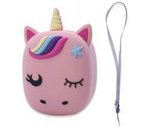 ZEENOEN Funda para Bitzee Juguete Mascota Interactiva Digital, Estuche en Unicornio para Bitzee, Silicona, Cordón para el Cuello Incluida (Rosado)