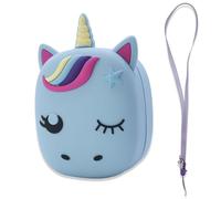 ZEENOEN Funda para Bitzee Juguete Mascota Interactiva Digital, Estuche en Unicornio para Bitzee, Silicona, Cordón para el Cuello Incluida (Azul)
