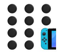 Zeeorymn - 10 tapas de joystick de silicona, tapa de joystick reemplazable, tapa de joystick analógica para interruptor Lite e interruptor OLED - 10 negro